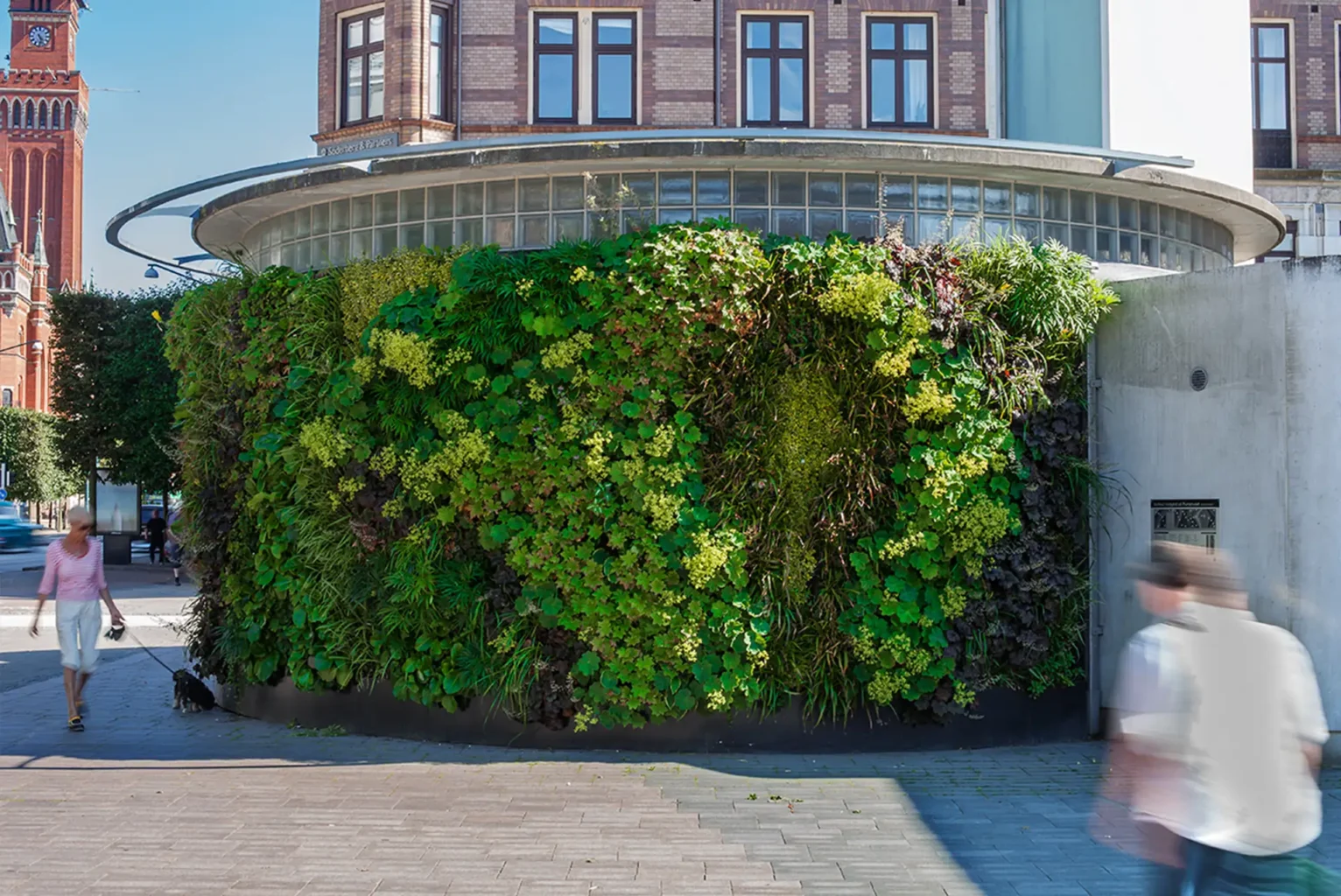 Pumphuset växtvägg utomhus, Helsingborg